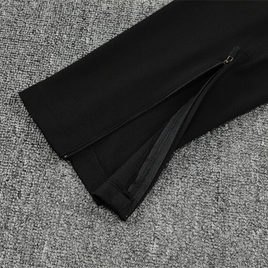 25/26 Manchester United Training Black Kids Size Tracksuit - Premium Quality Jersey at FootballPrestige.com