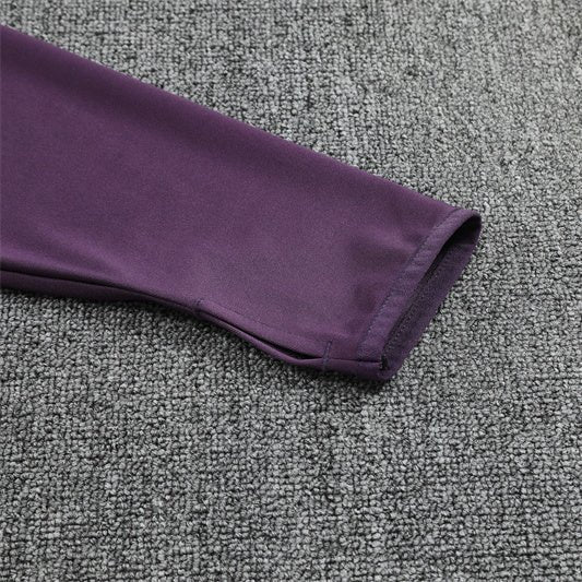 25/26 Manchester United Training Purple Kids Size Tracksuit - Premium Quality Jersey at FootballPrestige.com