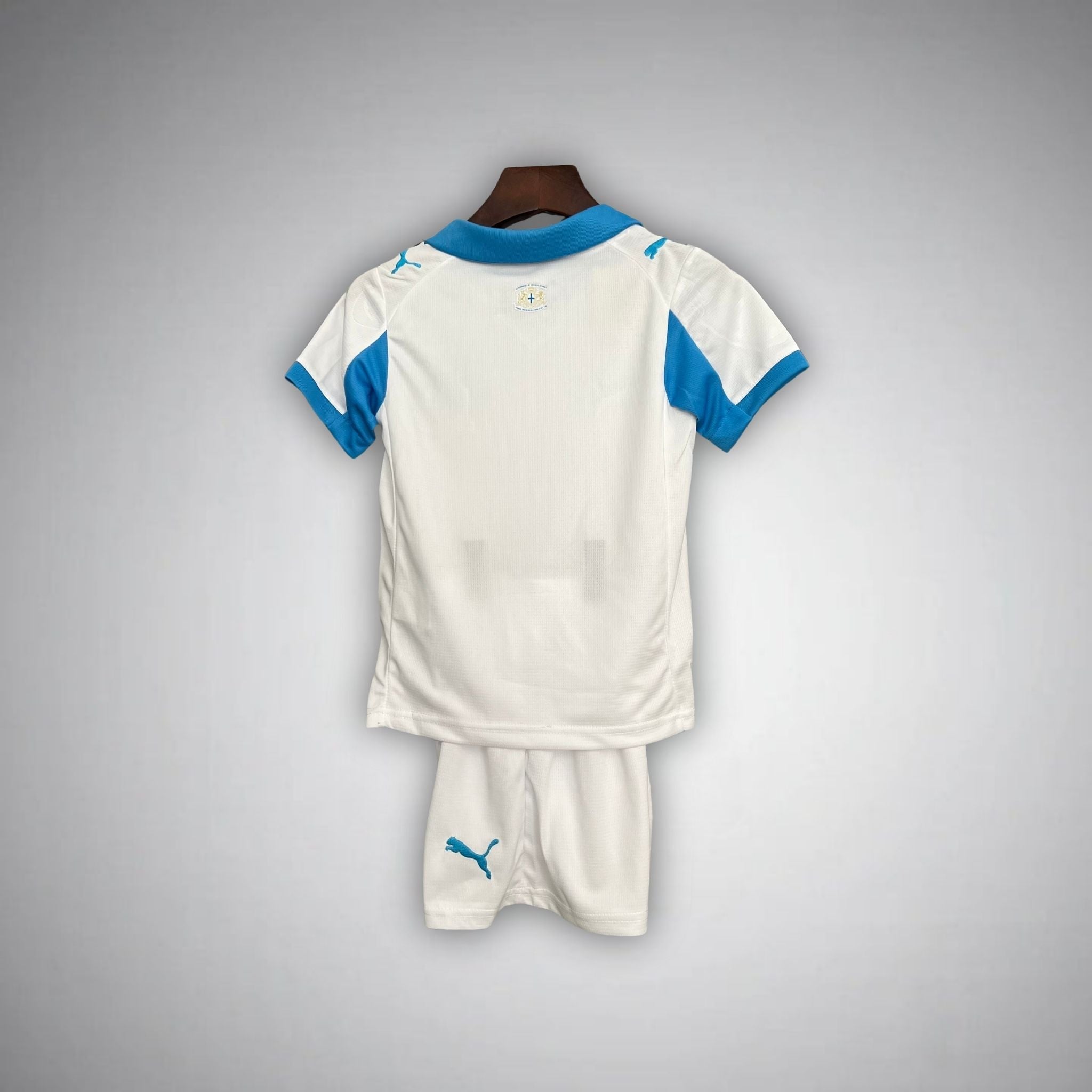 25/26 Marseille Home Kids Size Kit - Premium Quality Jersey at FootballPrestige.com