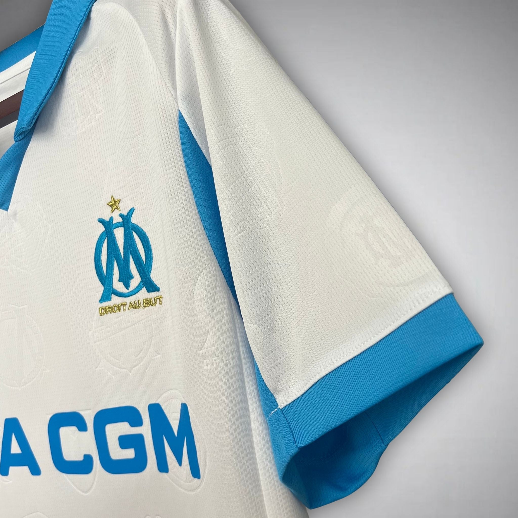 25/26 Marseille Home Kit - Premium Quality Jersey at FootballPrestige.com