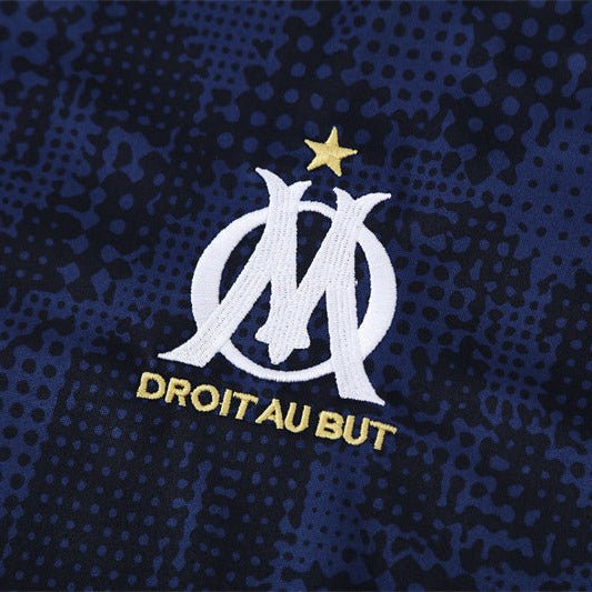 25/26 Marseille Training Navy Blue Kids Size Tracksuit - Premium Quality Jersey at FootballPrestige.com