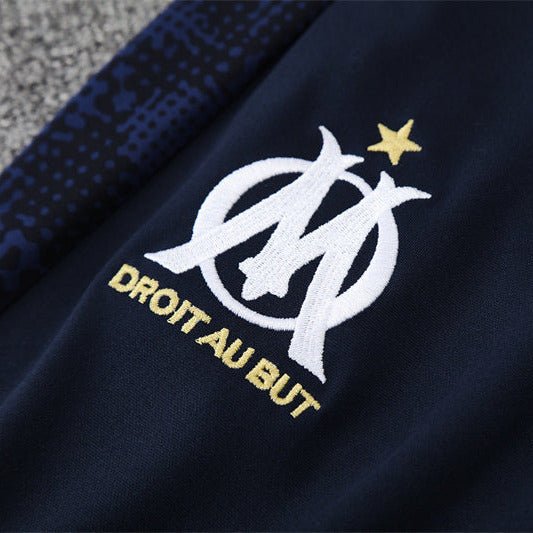 25/26 Marseille Training Navy Blue Kids Size Tracksuit - Premium Quality Jersey at FootballPrestige.com