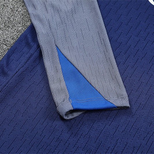 25/26 PSG Training Blue/Grey Kids Size Tracksuit - Premium Quality Jersey at FootballPrestige.com