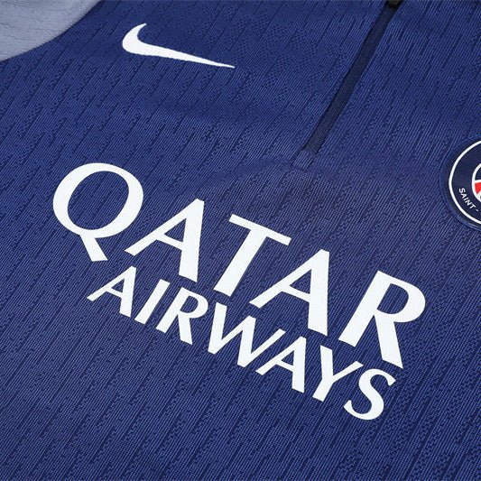 25/26 PSG Training Blue/Grey Kids Size Tracksuit - Premium Quality Jersey at FootballPrestige.com