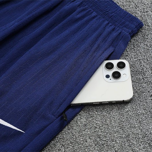 25/26 PSG Training Blue/Grey Kids Size Tracksuit - Premium Quality Jersey at FootballPrestige.com