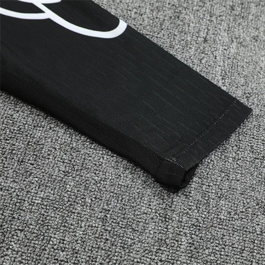 25/26 PSG x Jordan Black Kids Size Tracksuit - Premium Quality Jersey at FootballPrestige.com