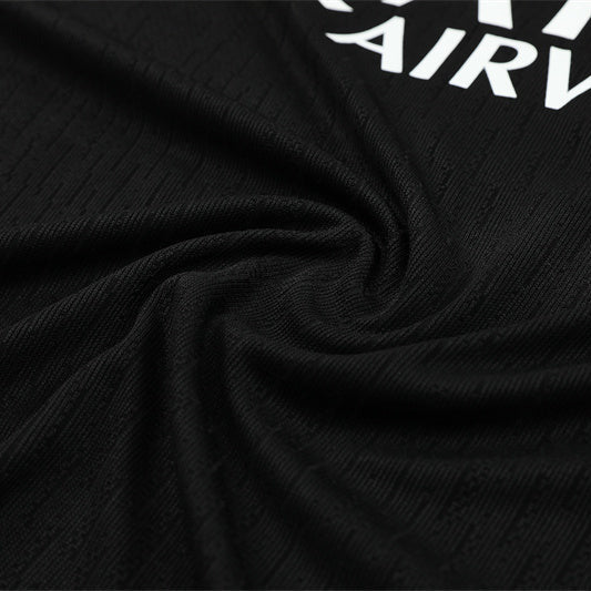 25/26 PSG x Jordan Black Kids Size Tracksuit - Premium Quality Jersey at FootballPrestige.com