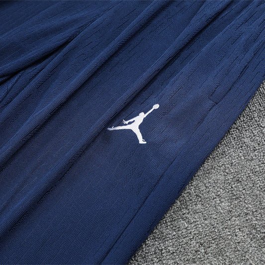 25/26 PSG x Jordan Blue Kids Size Tracksuit - Premium Quality Jersey at FootballPrestige.com