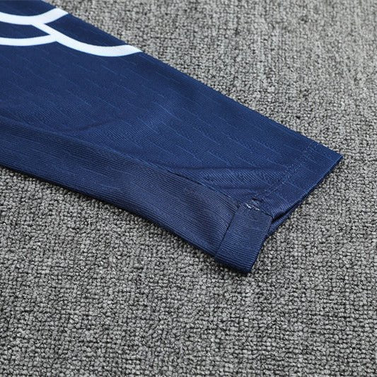 25/26 PSG x Jordan Blue Kids Size Tracksuit - Premium Quality Jersey at FootballPrestige.com