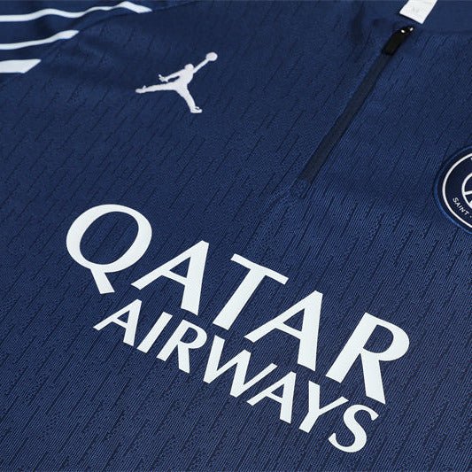 25/26 PSG x Jordan Blue Kids Size Tracksuit - Premium Quality Jersey at FootballPrestige.com