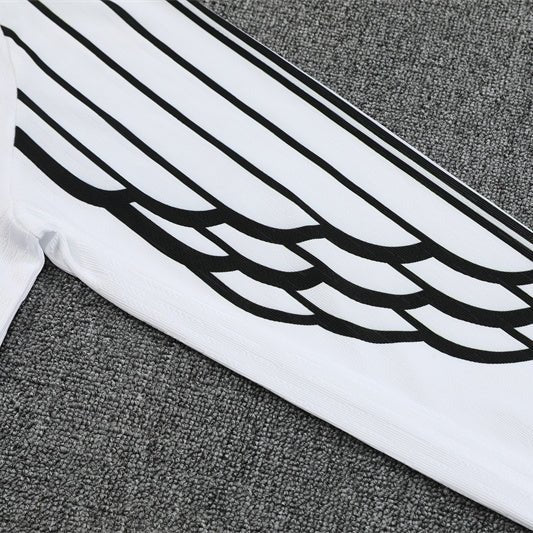 25/26 PSG x Jordan White Kids Size Tracksuit - Premium Quality Jersey at FootballPrestige.com