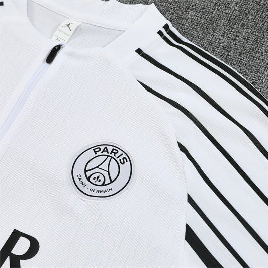 25/26 PSG x Jordan White Kids Size Tracksuit - Premium Quality Jersey at FootballPrestige.com
