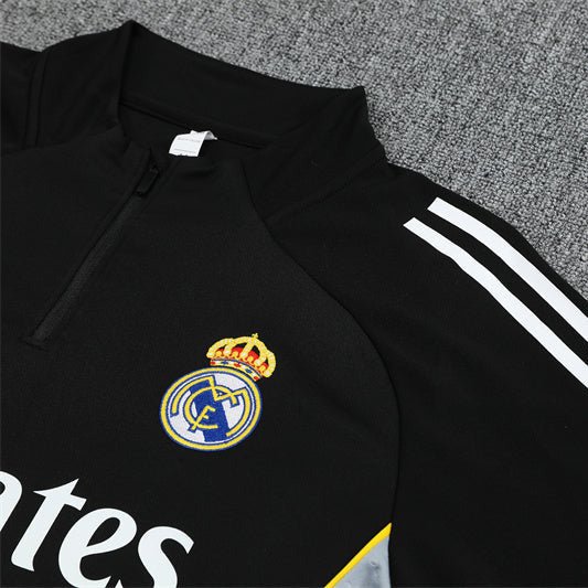 25/26 Real Madrid 1/4 Zip Training Kids Size Tracksuit - Premium Quality Jersey at FootballPrestige.com