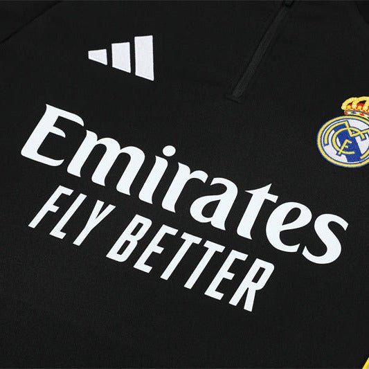 25/26 Real Madrid 1/4 Zip Training Kids Size Tracksuit - Premium Quality Jersey at FootballPrestige.com