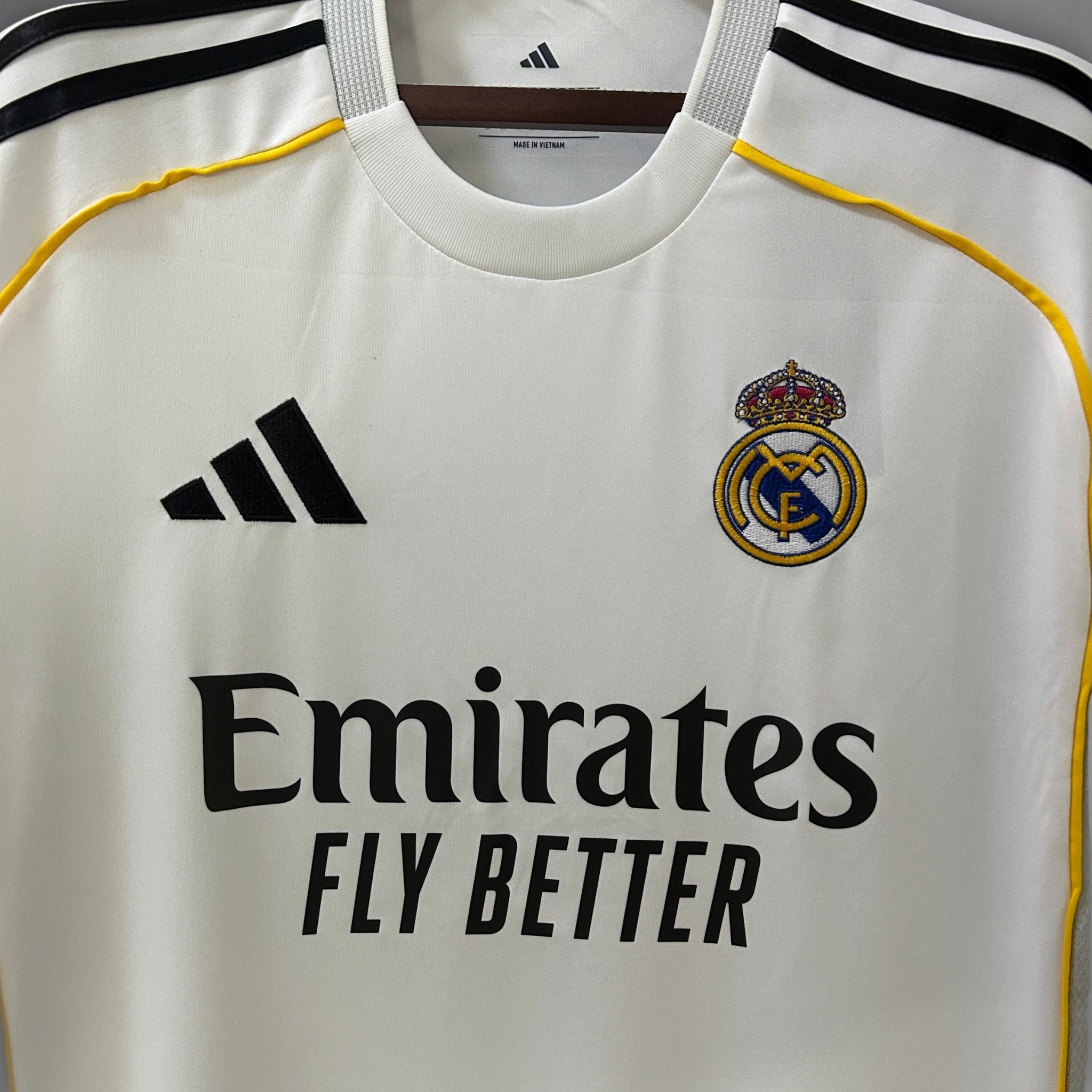 25/26 Real Madrid Home Kit - Premium Quality Jersey at FootballPrestige.com