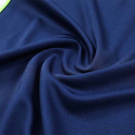 25/26 Real Madrid Retro Blue Kids Size Tracksuit - Premium Quality Jersey at FootballPrestige.com