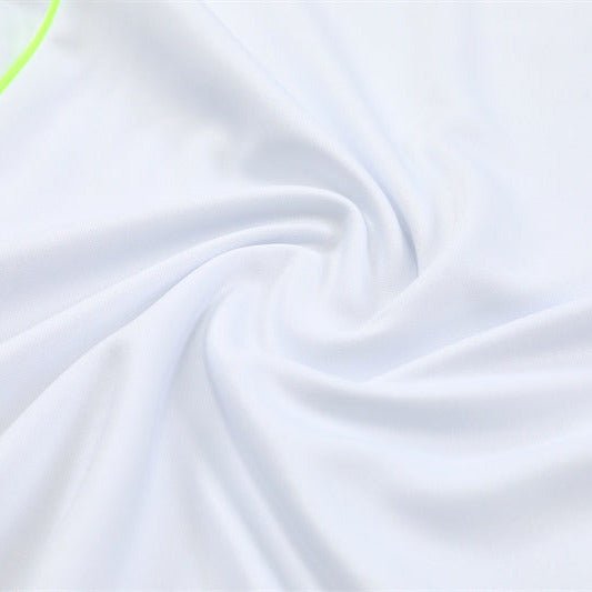 25/26 Real Madrid Retro White Kids Size Tracksuit - Premium Quality Jersey at FootballPrestige.com