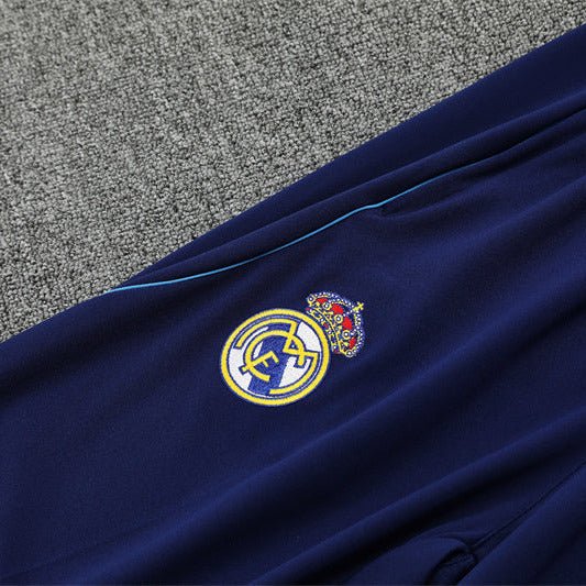 25/26 Real Madrid Training Blue Kids Size Tracksuit - Premium Quality Jersey at FootballPrestige.com