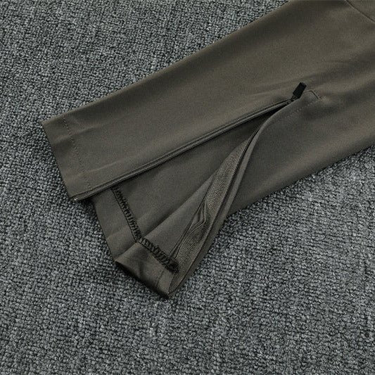 25/26 Real Madrid Training Dark Olive Tracksuit - Premium Quality Jersey at FootballPrestige.com