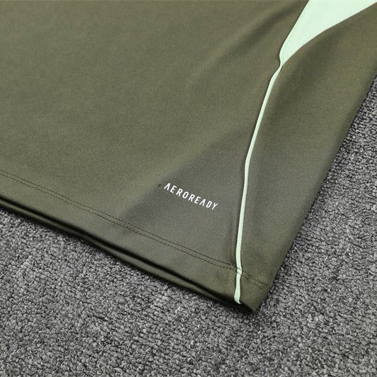 25/26 Real Madrid Training Dark Olive Tracksuit - Premium Quality Jersey at FootballPrestige.com