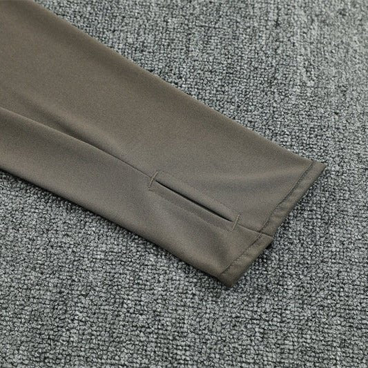 25/26 Real Madrid Training Dark Olive Tracksuit - Premium Quality Jersey at FootballPrestige.com