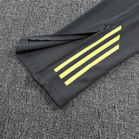 25/26 Real Madrid Training Grey/Yellow Kids Size Tracksuit - Premium Quality Jersey at FootballPrestige.com