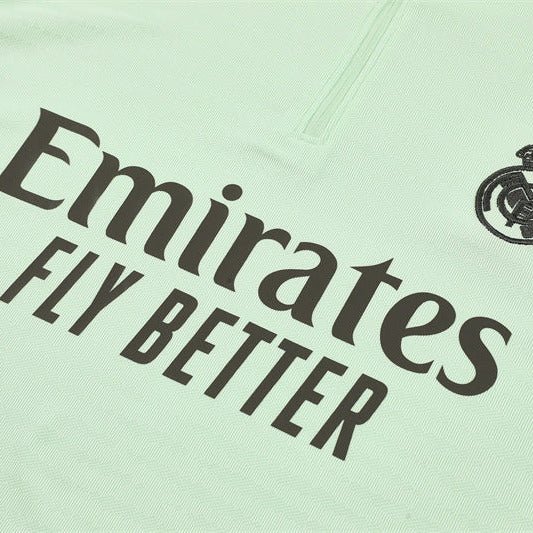 25/26 Real Madrid Training Lime Green Kids Size Tracksuit - Premium Quality Jersey at FootballPrestige.com