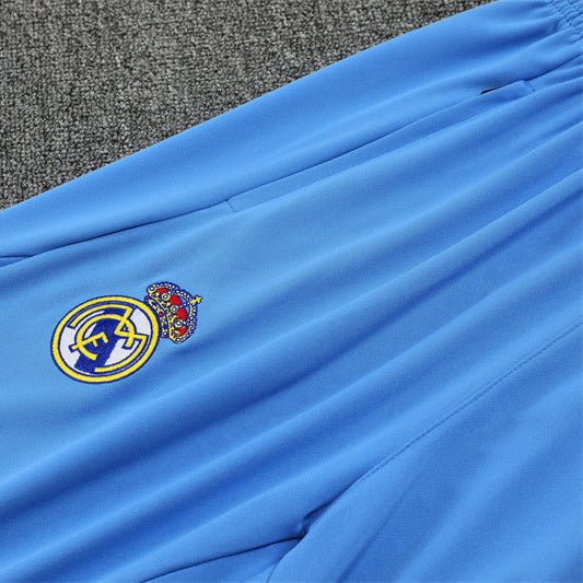 25/26 Real Madrid Training White/Light Blue Kids Size Tracksuit - Premium Quality Jersey at FootballPrestige.com