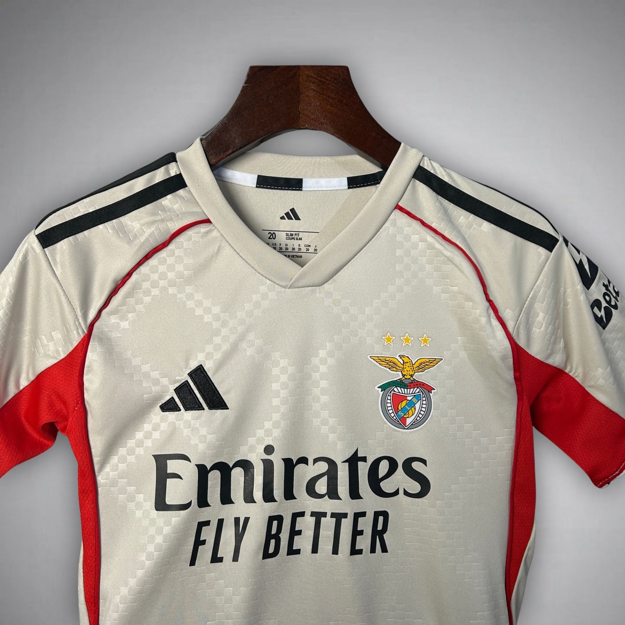 25/26 SL Benfica Away Kids Size Kit - Premium Quality Jersey at FootballPrestige.com