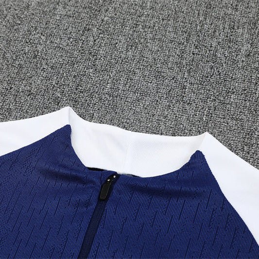 25/26 Tottenham Training Blue Kids Size Tracksuit - Premium Quality Jersey at FootballPrestige.com