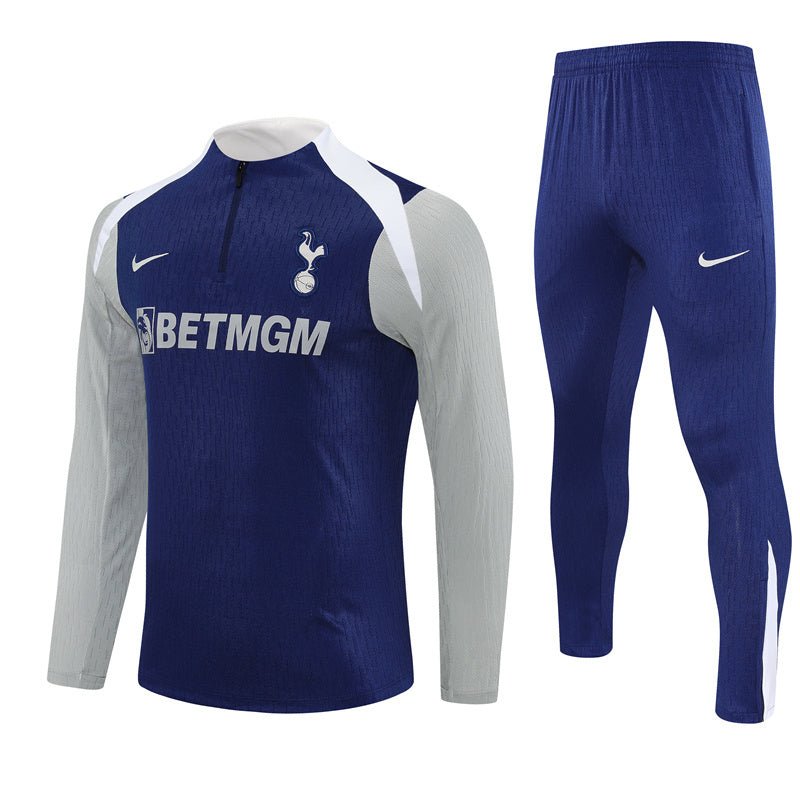 25/26 Tottenham Training Blue Kids Size Tracksuit - Premium Quality Jersey at FootballPrestige.com
