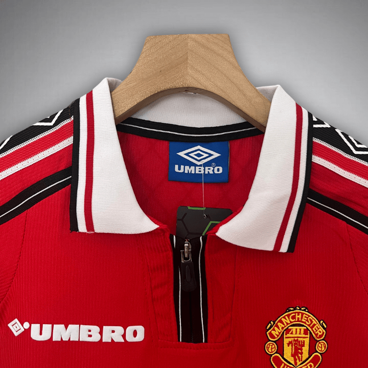 98/99 Manchester United Home Kids Size Kit - Premium Quality Jersey at FootballPrestige.com