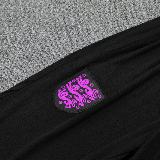 25/26 England Training Black Kids Size Tracksuit