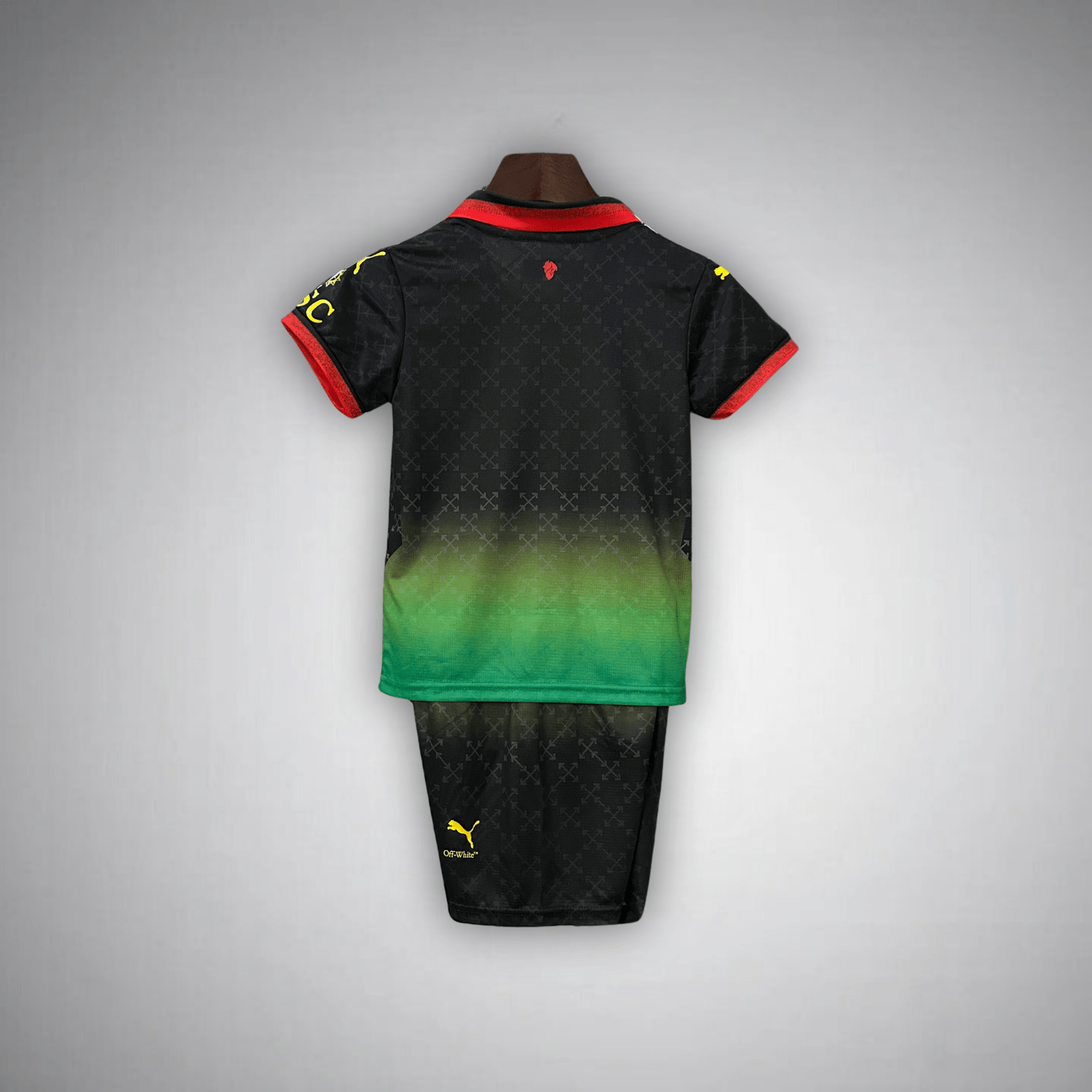 AC Milan x Off - White "Diavoli" Premium Kids Size Kit - Premium Quality Jersey at FootballPrestige.com