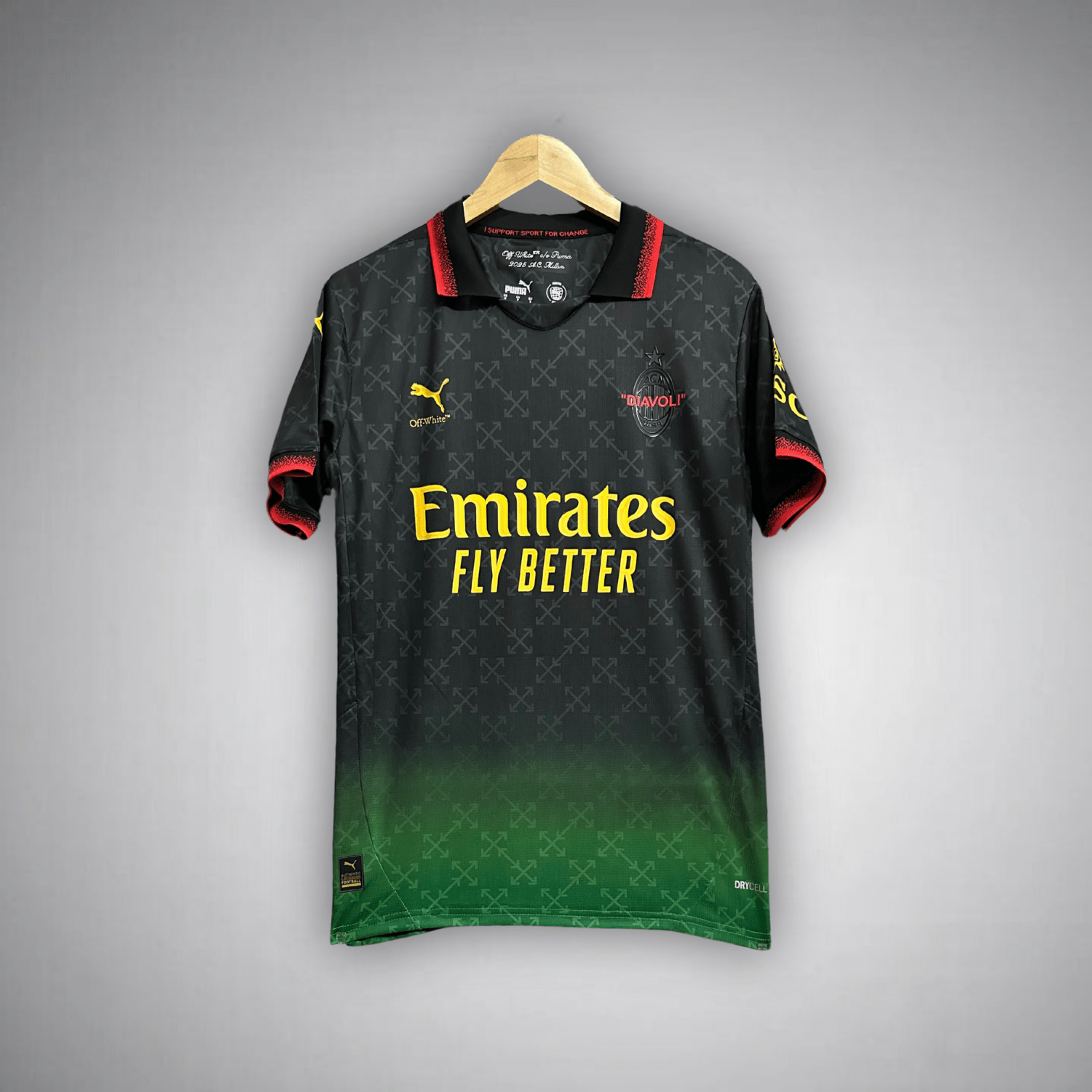 AC Milan x Off - White "Diavoli" Premium Kit - Premium Quality Jersey at FootballPrestige.com