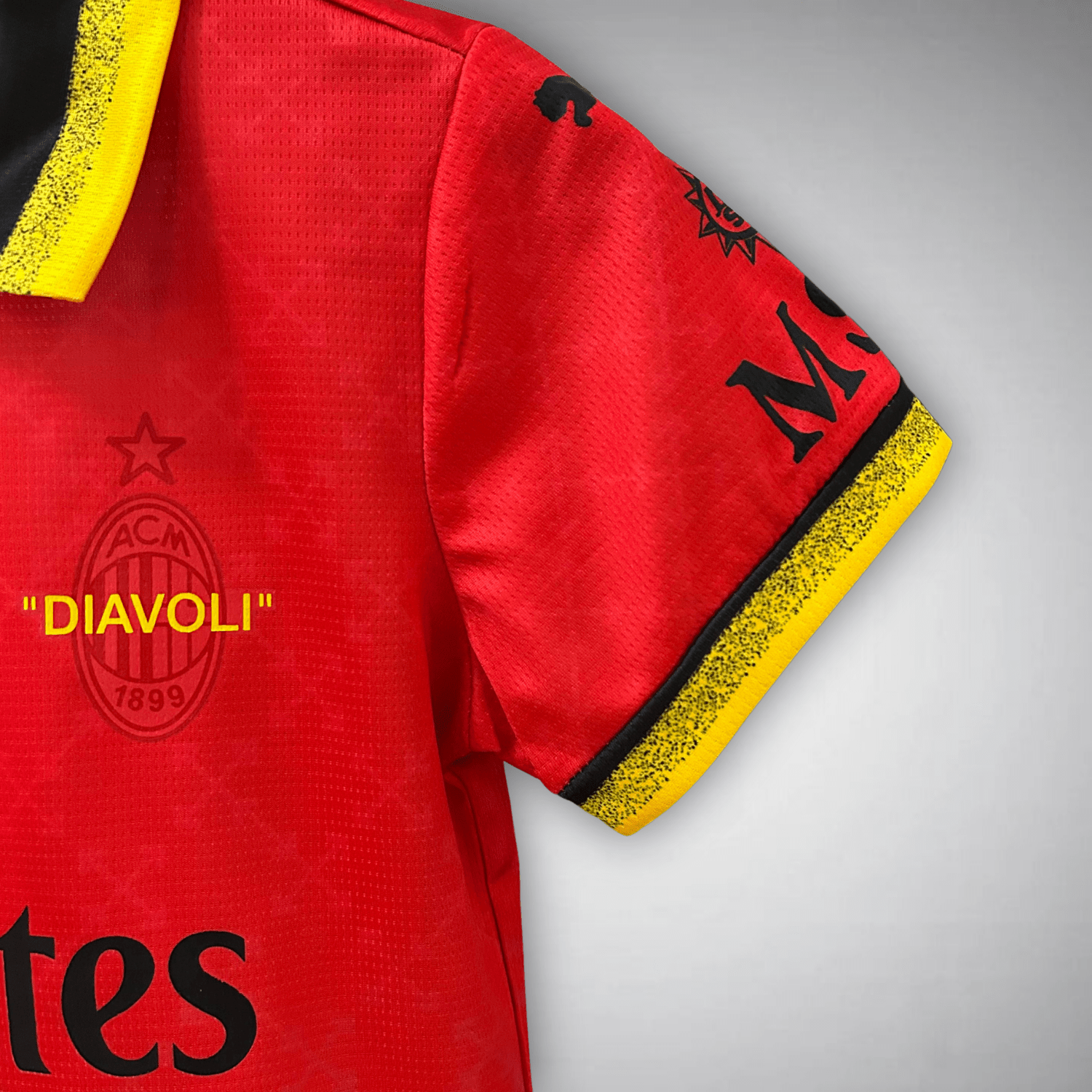 AC Milan x Off - White Premium Kids Size Kit - Premium Quality Jersey at FootballPrestige.com