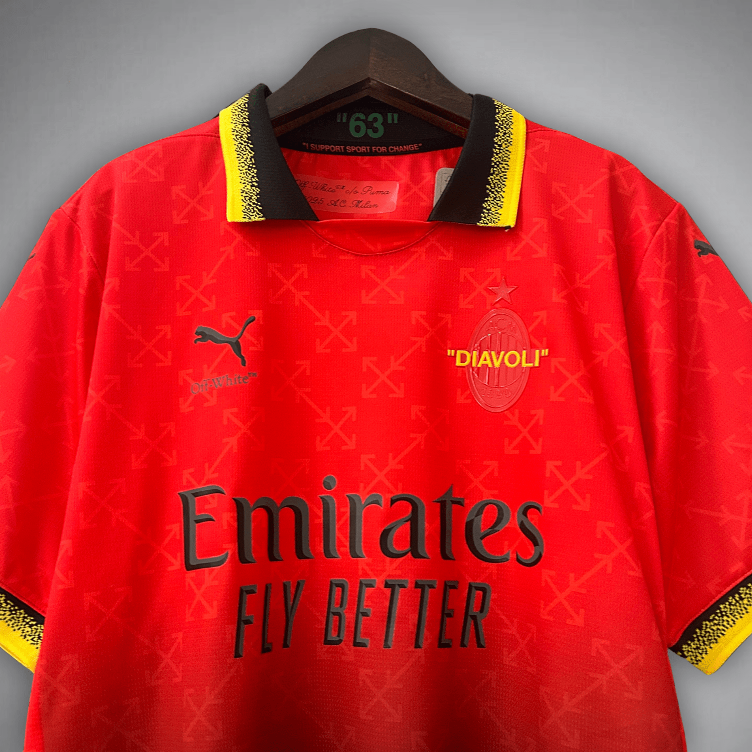 AC Milan x Off - White Premium Kit - Premium Quality Jersey at FootballPrestige.com