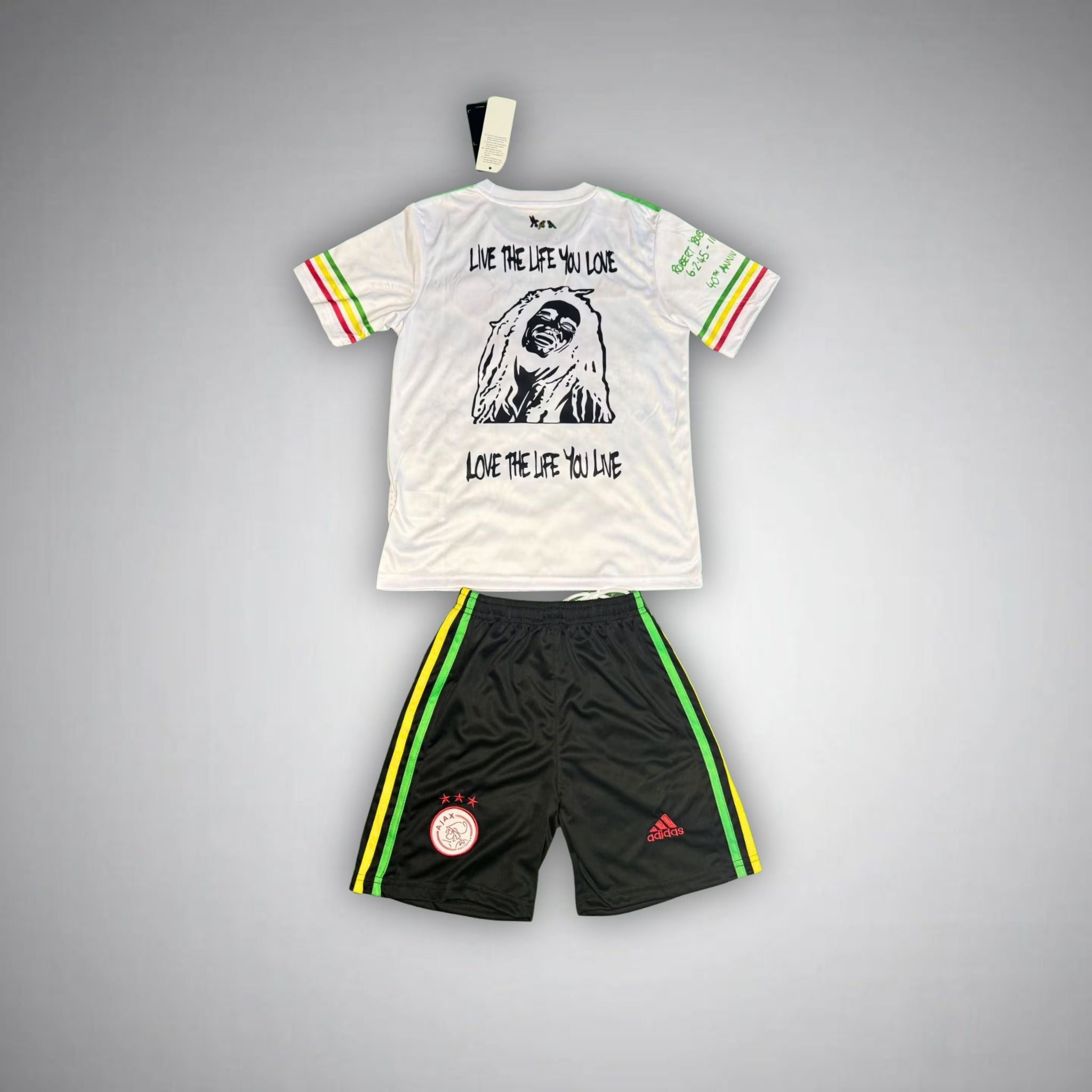 Ajax "Bob Marley" Premium Kids Size Kit - Premium Quality Jersey at FootballPrestige.com