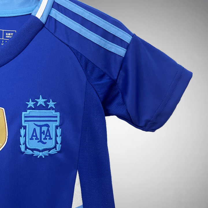 Argentina 2024 Away Kids Size Kit - Premium Quality Jersey at FootballPrestige.com
