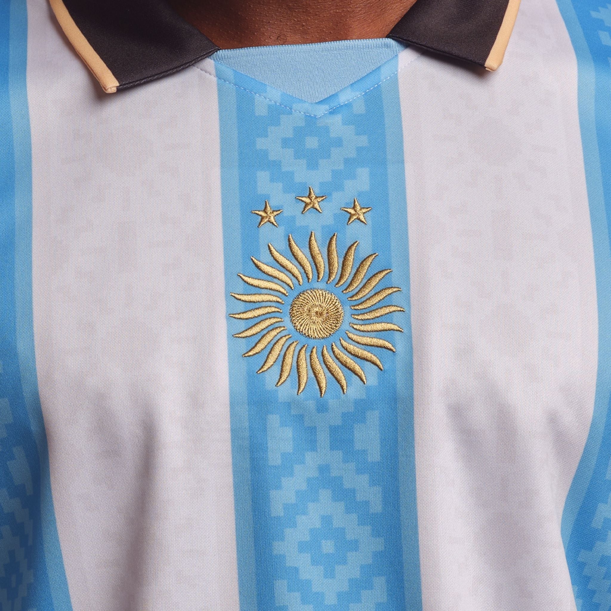 Argentina "La Pulga" Premium White Kit - Premium Quality Jersey at FootballPrestige.com
