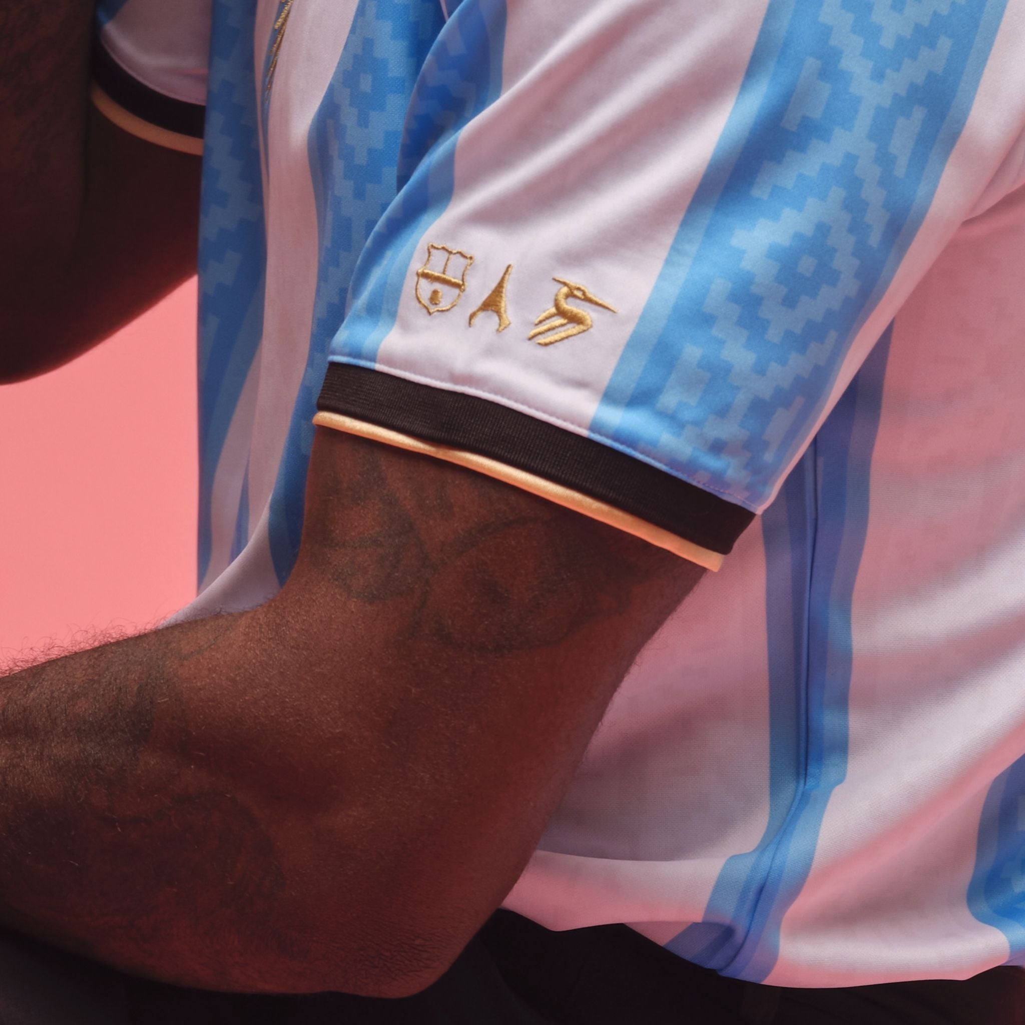 Argentina "La Pulga" Premium White Kit - Premium Quality Jersey at FootballPrestige.com