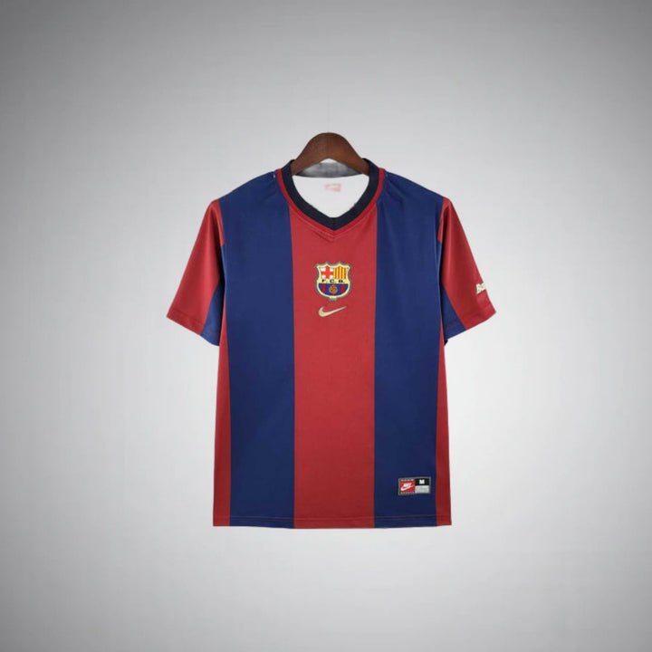 FC Barcelona 1998 1999 Retro Home Kit 2024 Premium Quality FootballPrestige Premium Football Jerseys