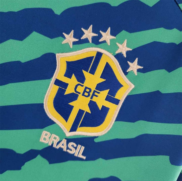 Brazil 2022 Pre - match Kit - Premium Quality Jersey at FootballPrestige.com