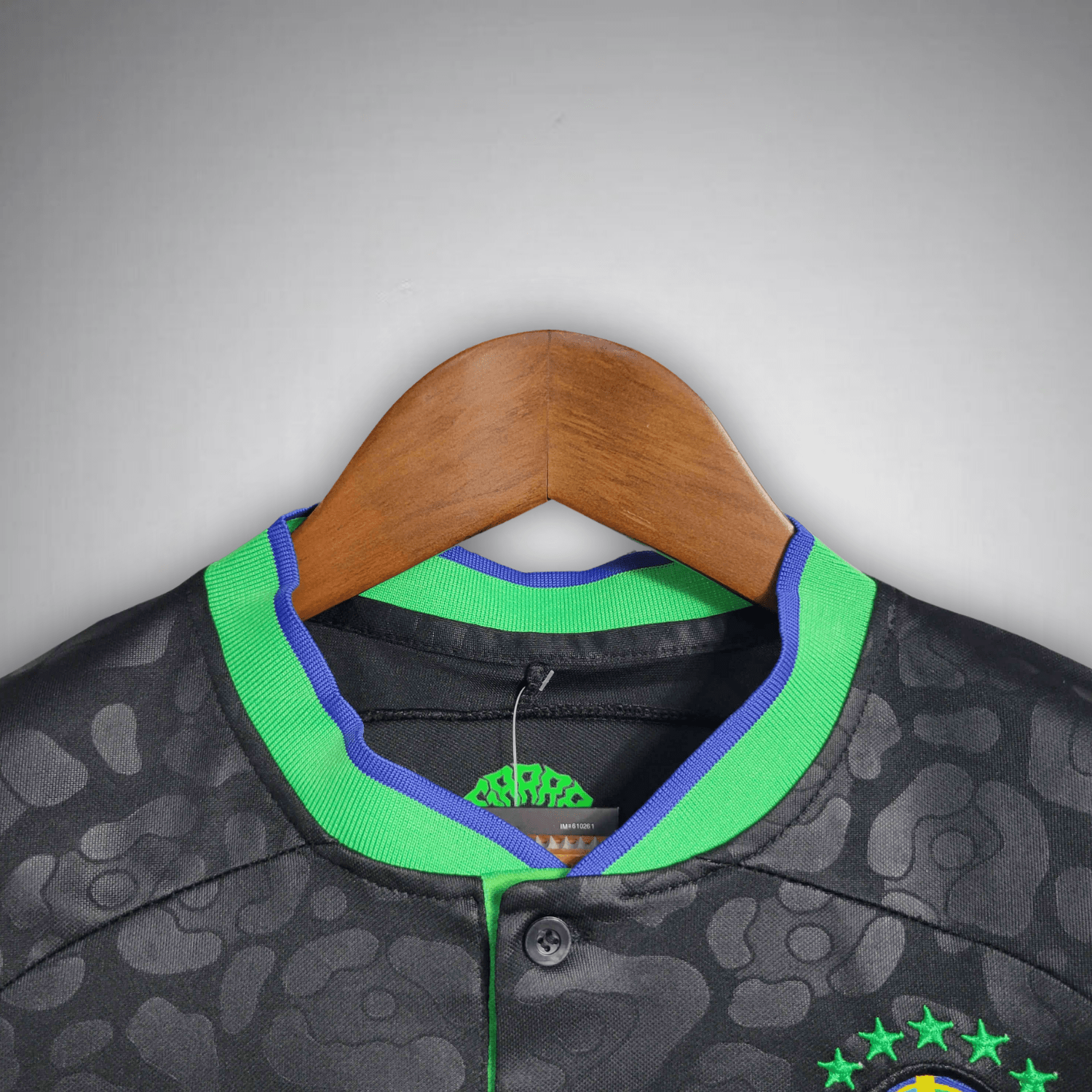 Brazil "Black Leopard" Premium Kids Size Kit - Premium Quality Jersey at FootballPrestige.com