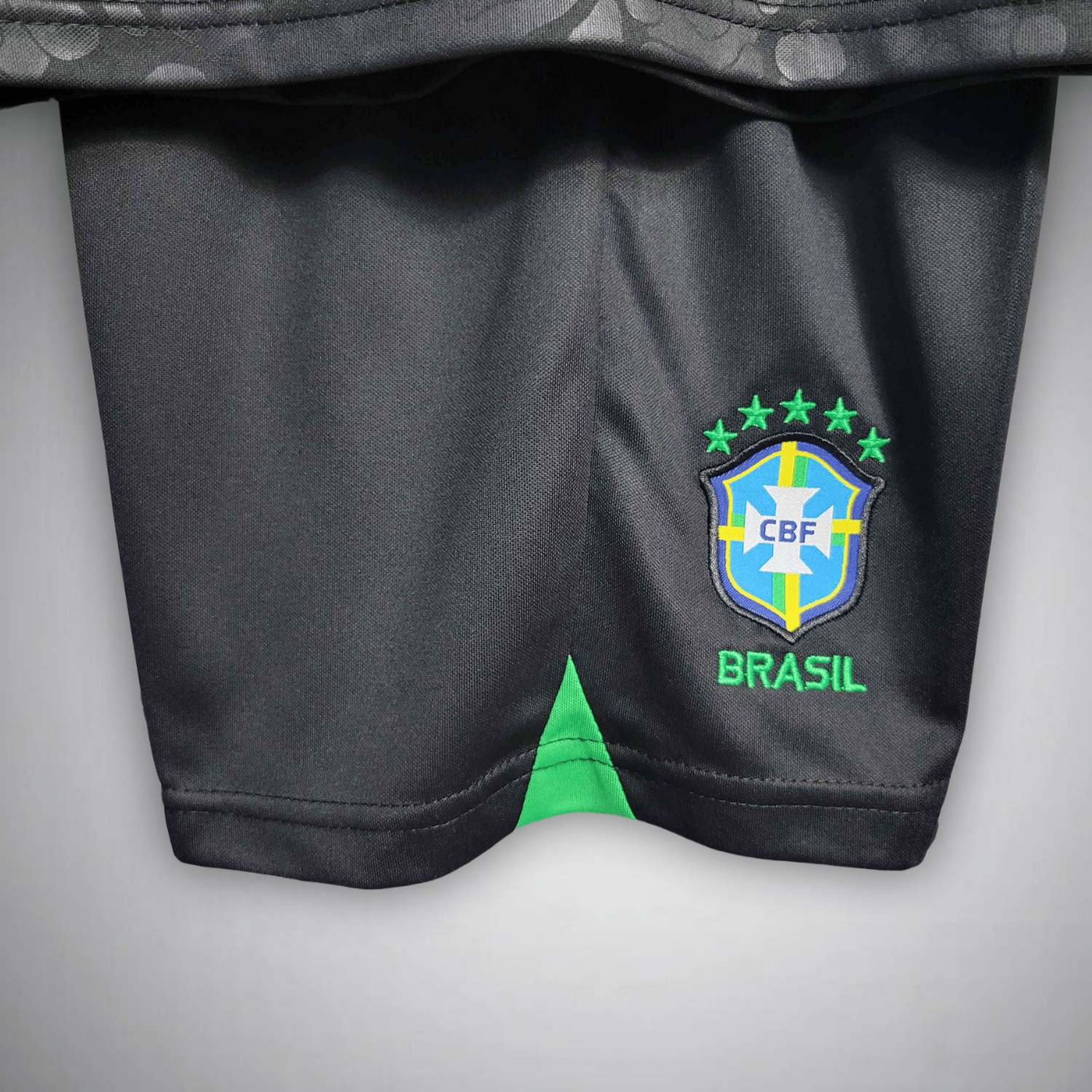 Brazil "Black Leopard" Premium Kids Size Kit - Premium Quality Jersey at FootballPrestige.com