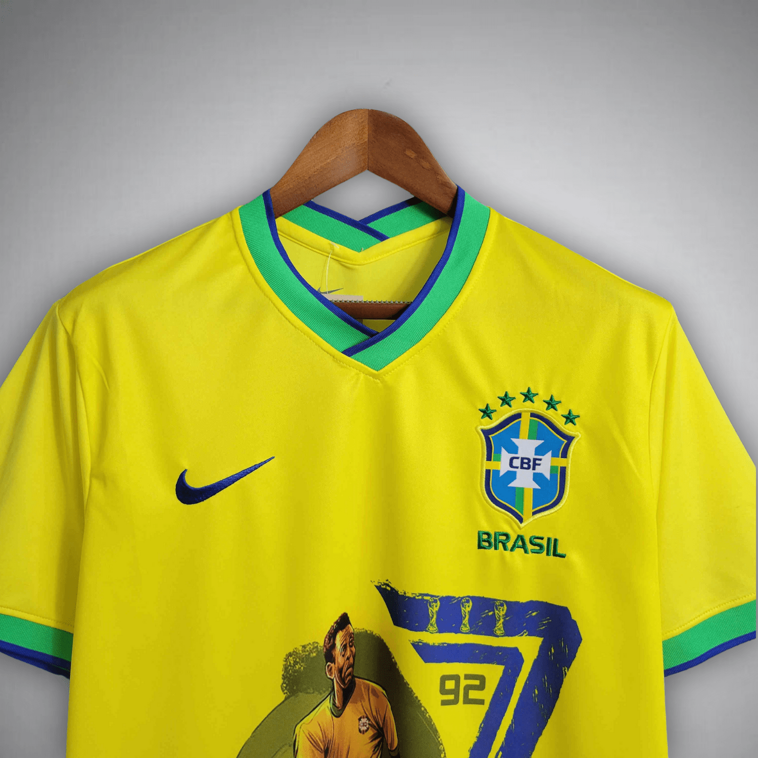 Brazil "Pelé 77/92" Premium Kit - Premium Quality Jersey at FootballPrestige.com