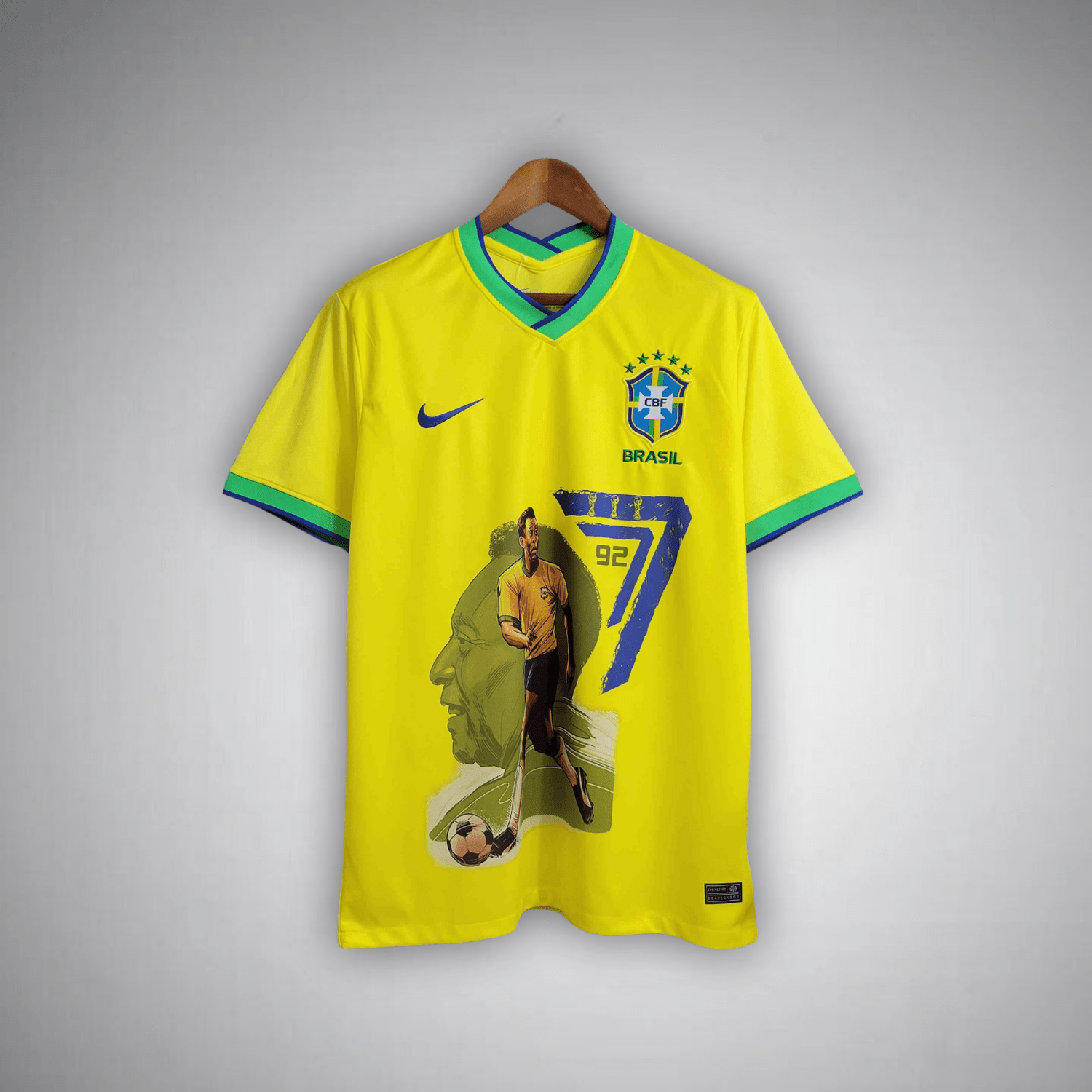 Brazil "Pelé 77/92" Premium Kit - Premium Quality Jersey at FootballPrestige.com