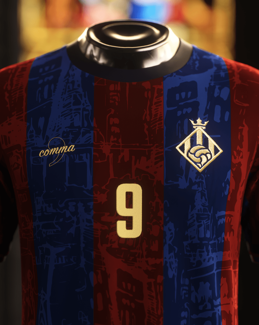 FC Barcelona "El Pistolero" Premium Kit - Premium Quality Jersey at FootballPrestige.com