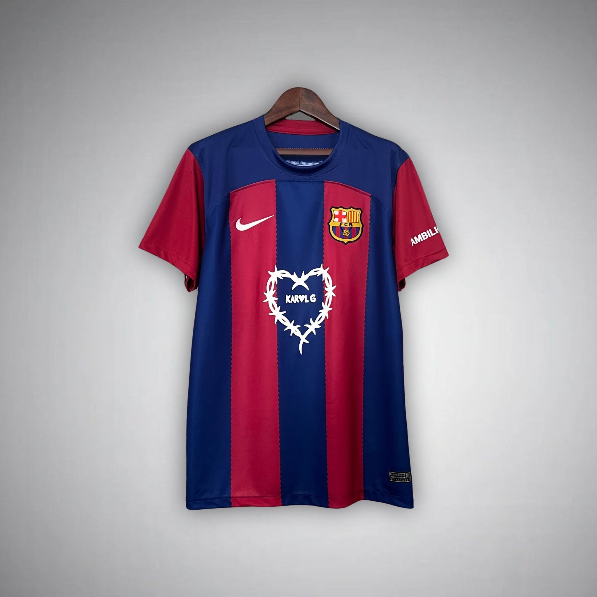 FC Barcelona x Karol G Limited Edition Home Kit - Premium Quality Jersey at FootballPrestige.com