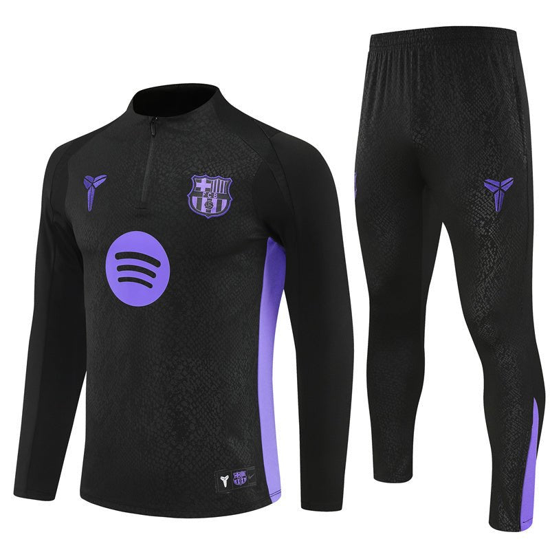 FC Barcelona x Kobe Bryant Premium Kids Size Tracksuit - Premium Quality Jersey at FootballPrestige.com